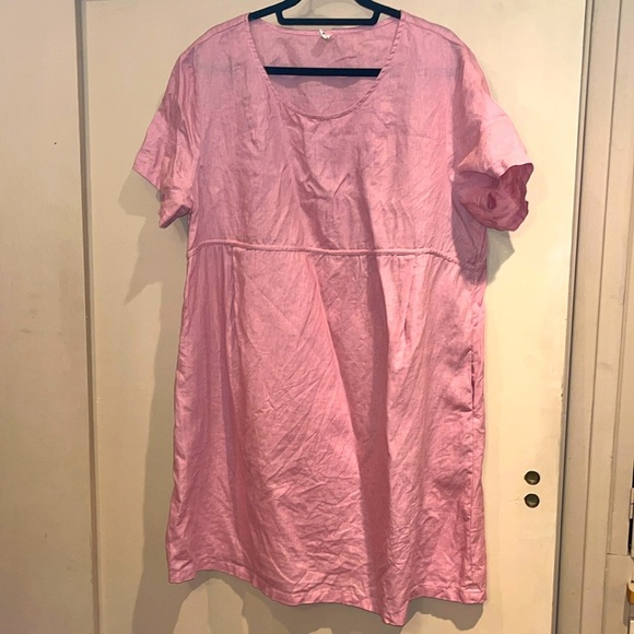 Grae Cove pink linen dress size XXL - Picture 1 of 11